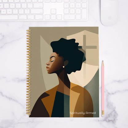 Spiritually Armed - Notebook Hardcover Spiral 8.5 x 11