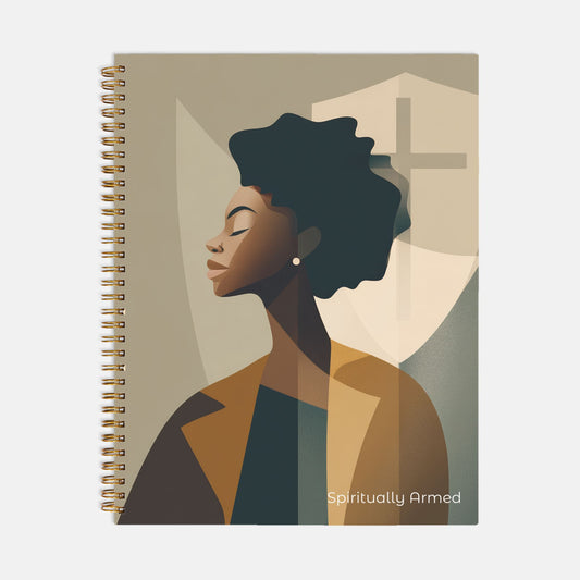 Spiritually Armed - Notebook Hardcover Spiral 8.5 x 11