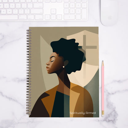 Spiritually Armed - Notebook Hardcover Spiral 8.5 x 11