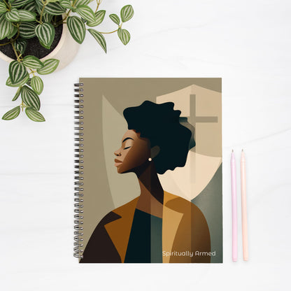 Spiritually Armed - Notebook Hardcover Spiral 8.5 x 11