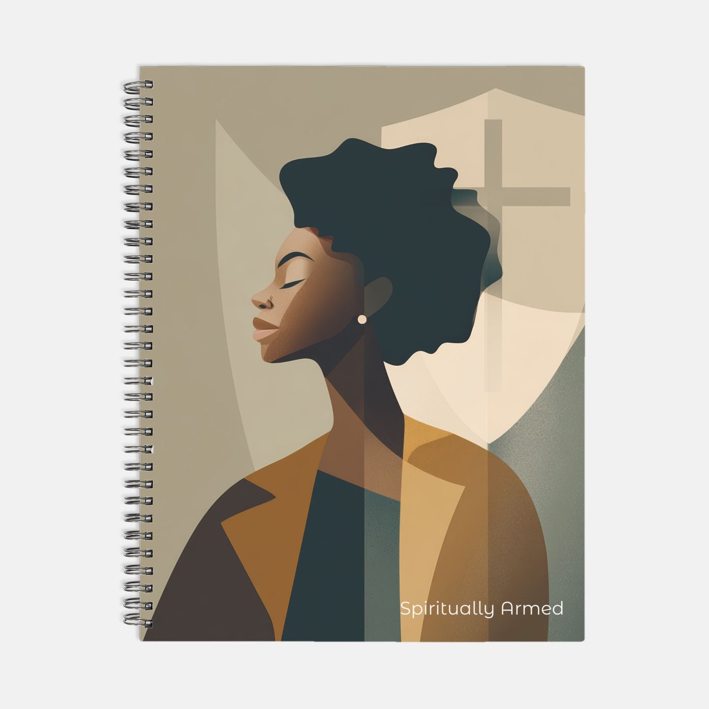 Spiritually Armed - Notebook Hardcover Spiral 8.5 x 11