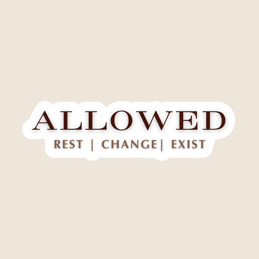 Allowed [Word Version] (Sticker)