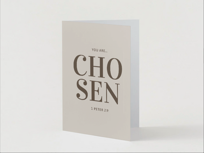 Chosen [Words] | Note Card