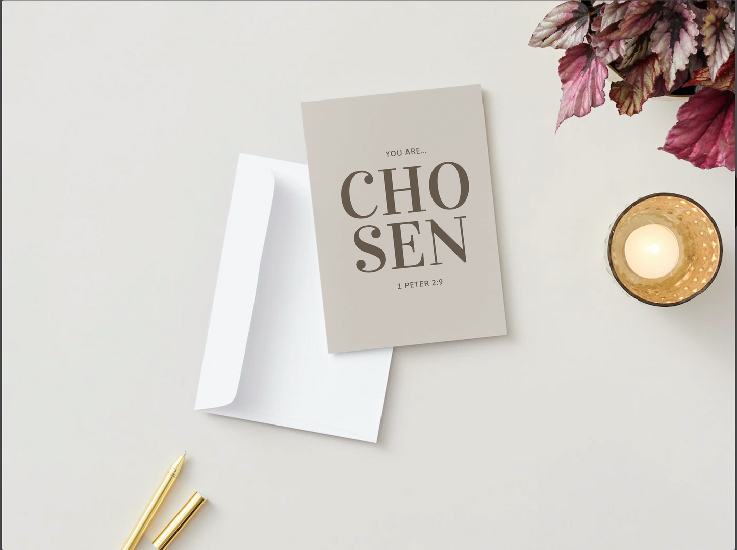Chosen [Words] | Note Card
