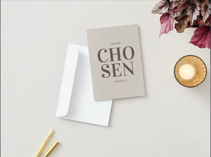 Chosen [Words] | Note Card