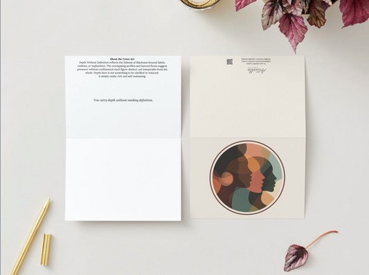 Depth Without Definition | Folded Note Card