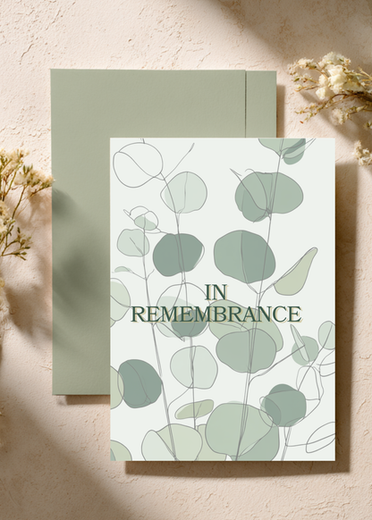 In Remembrance | Sympathy Card