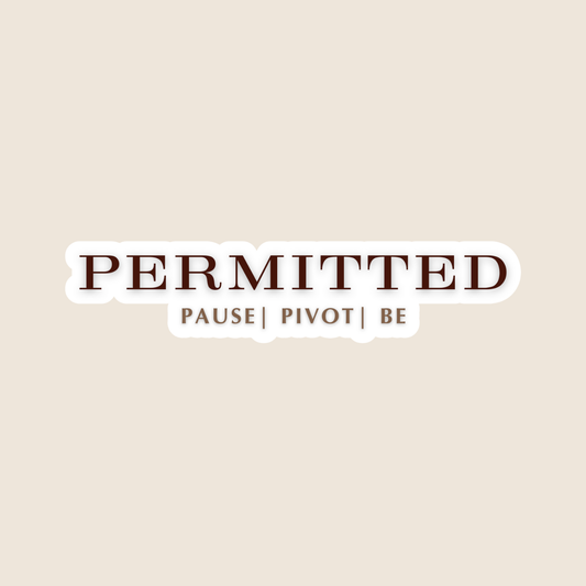 Permitted [Word Version] (Sticker)