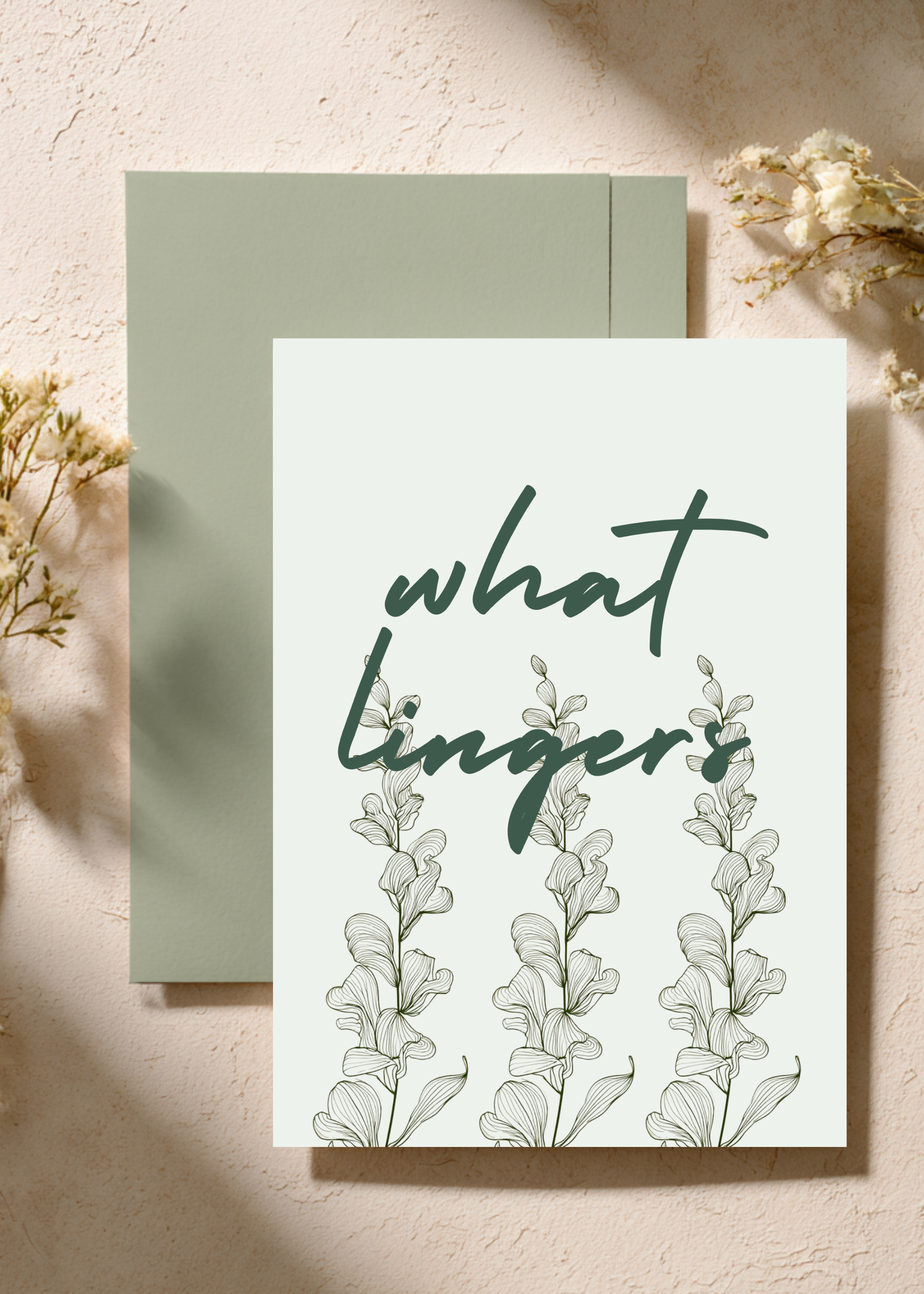 What Lingers | Sympathy Card