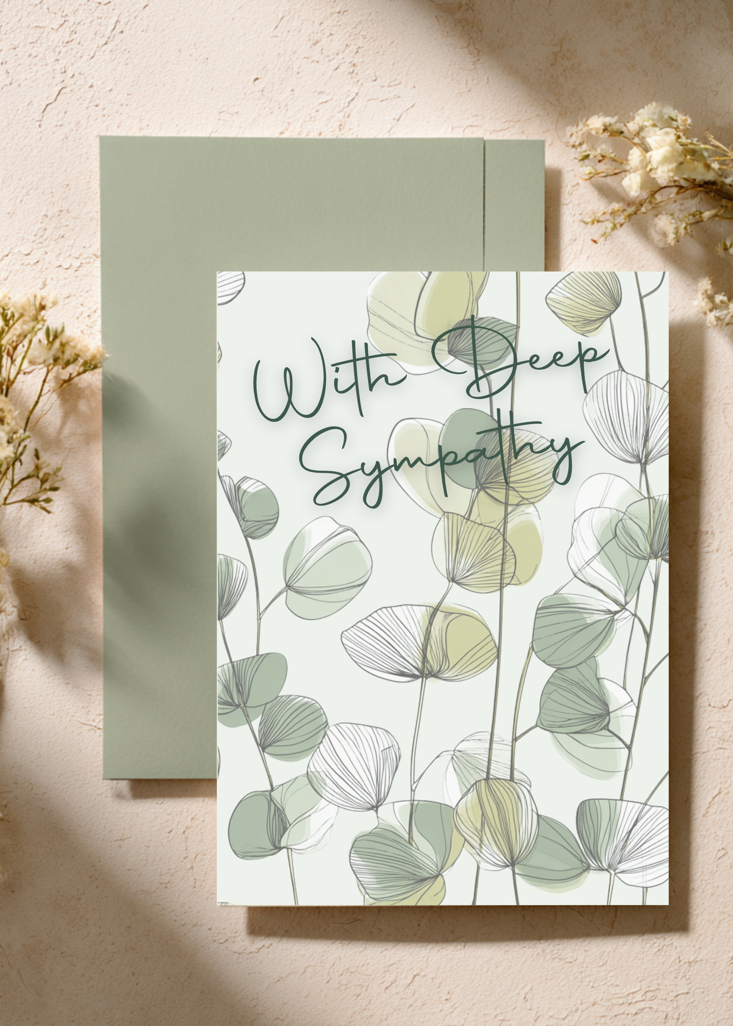 With Deep Sympathy | Sympathy Card
