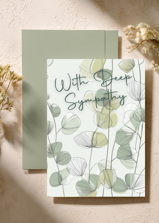 With Deep Sympathy | Sympathy Card