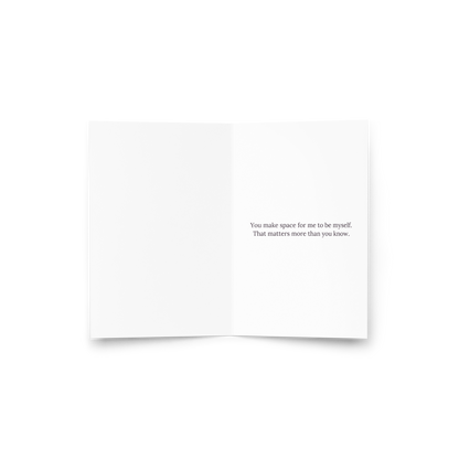 With You - Be Myself | Sentiment Card